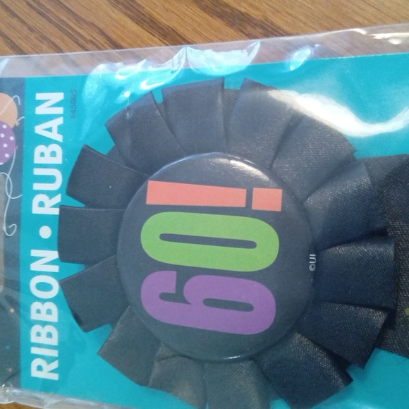 ❤️Any 3 ❤️Items for$10Set of 2 60! Bday Ribbon/Pins. Great for bday celebration! - Picture 2 of 3